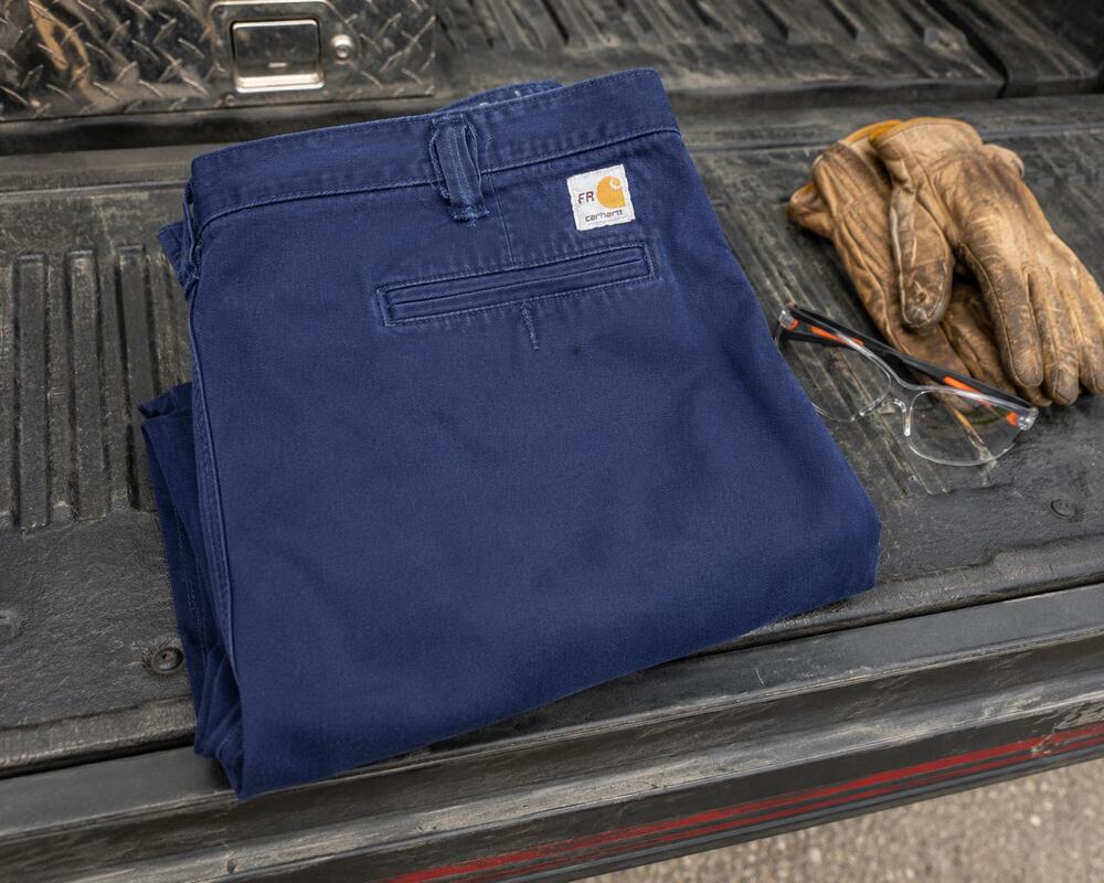 Carhartt FR Flame Resistant Navy Work Pants 37x30 CAT 2 Utility Workwear